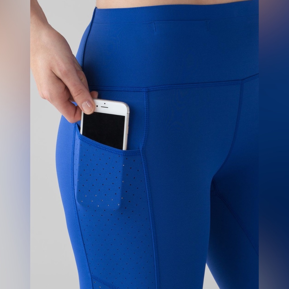 Lululemon Women’s Mind Over Miles Tight 25” Jet Stream Blue Leggings Size 4 - Picture 4 of 7
